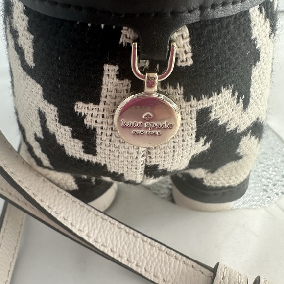 RARE New Kate Spade Claude Dachshund Dog Houndstooth Crossbody Puppy Purse - Picture 9 of 16